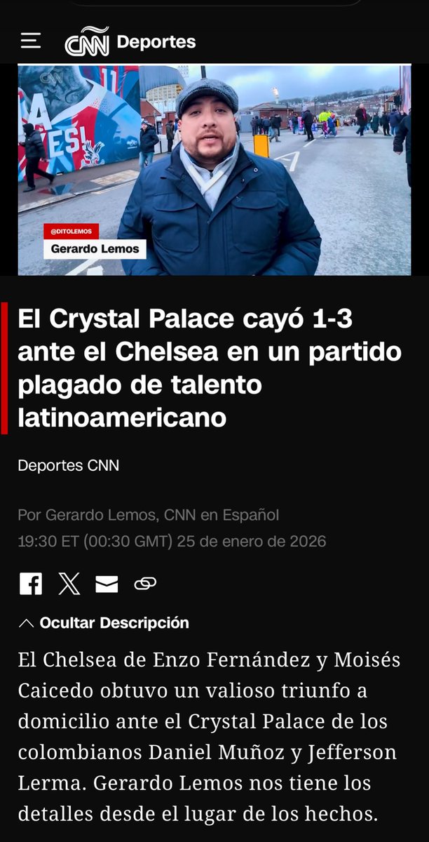 Aquí el reporte de la victoria de Chelsea este domingo ante Crystal Palace cnnespanol.cnn.com/2026/01/25/dep…