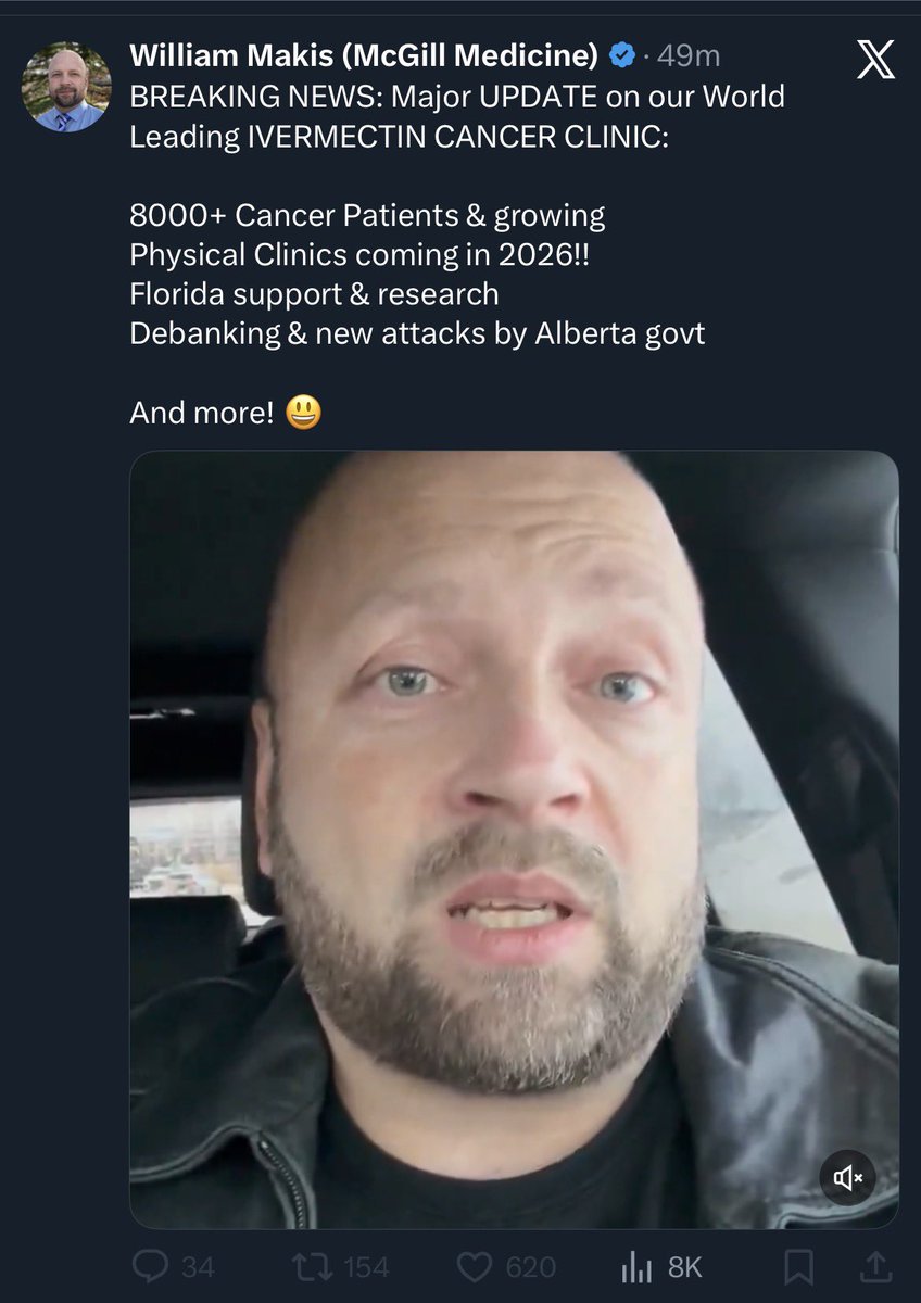 Impressive for someone that 
- doesn’t have a medical licence, 
- restricted from providing health services,
- cannot legitimately have patients, and
- selling products that don’t treat any cancer. 

#QuackMakis