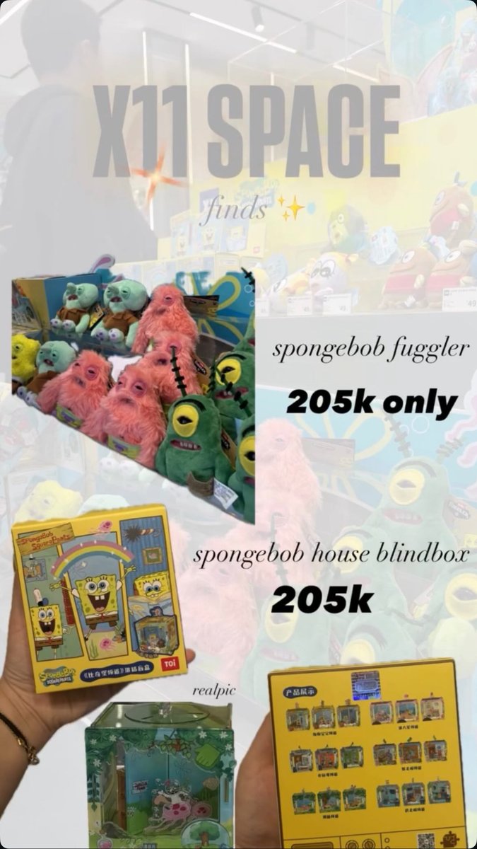 vanteproduction's tweet image. wts spongebob fuggler spongebob house blindbox krabby patty eta jkt 8 feb from china BAGASI HANDCARRY 😁