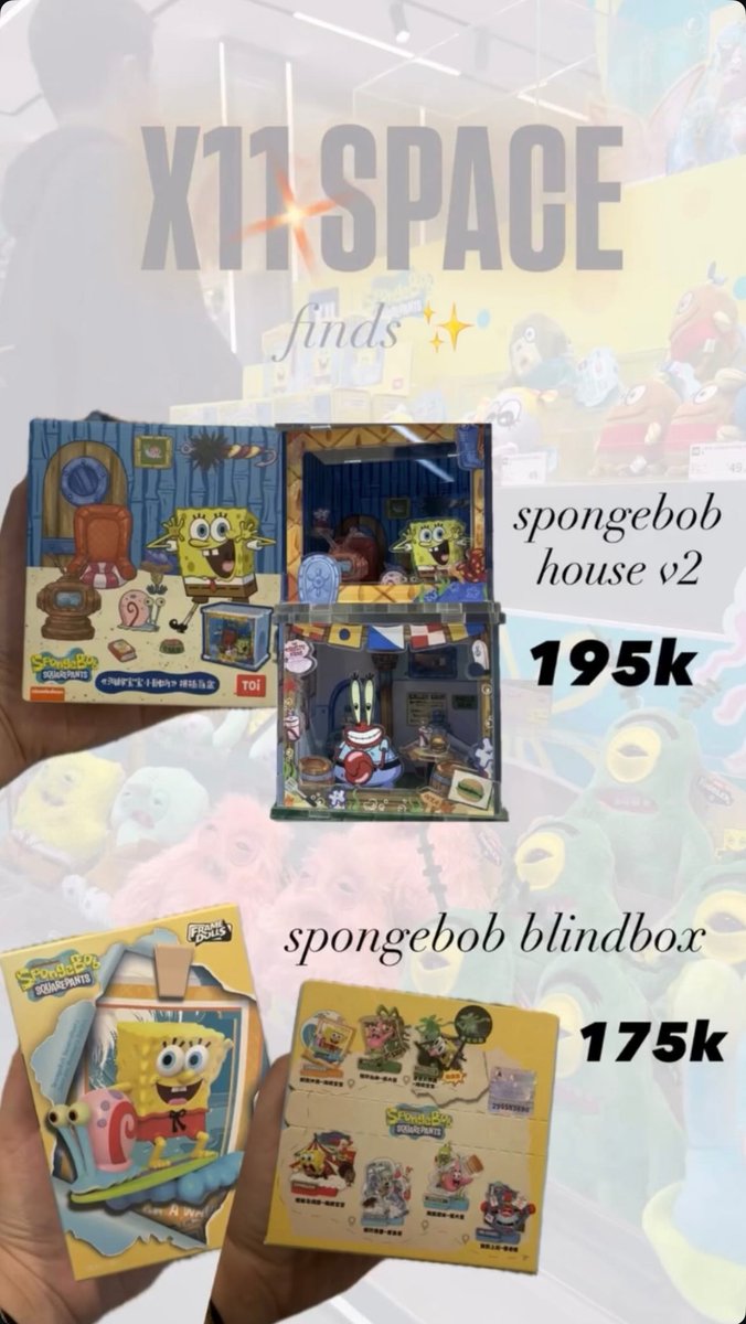vanteproduction's tweet image. wts spongebob fuggler spongebob house blindbox krabby patty eta jkt 8 feb from china BAGASI HANDCARRY 😁