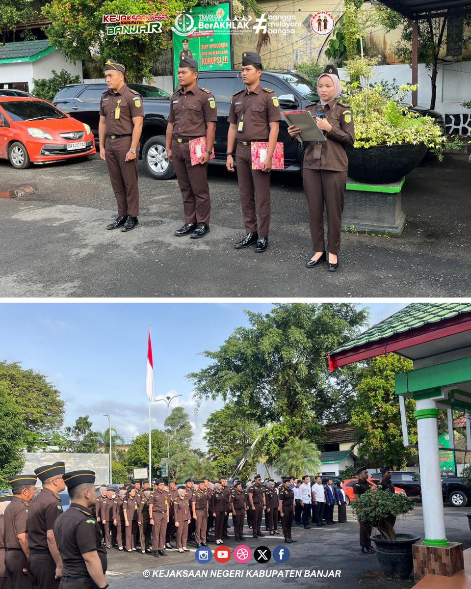 instagram.com/p/DT9H0vMkzBN/…
Senin, 26 Januari 2026 telah dilaksanakan Apel Pagi di halaman kantor Kejaksaan Negeri Kabupaten Banjar yang diikuti seluruh pegawai, PPNPN dan Mahasiswa Magang Kejaksaan Negeri Kabupaten Banjar.

<a href="/KejaksaanRI/">Kejaksaan RI</a>