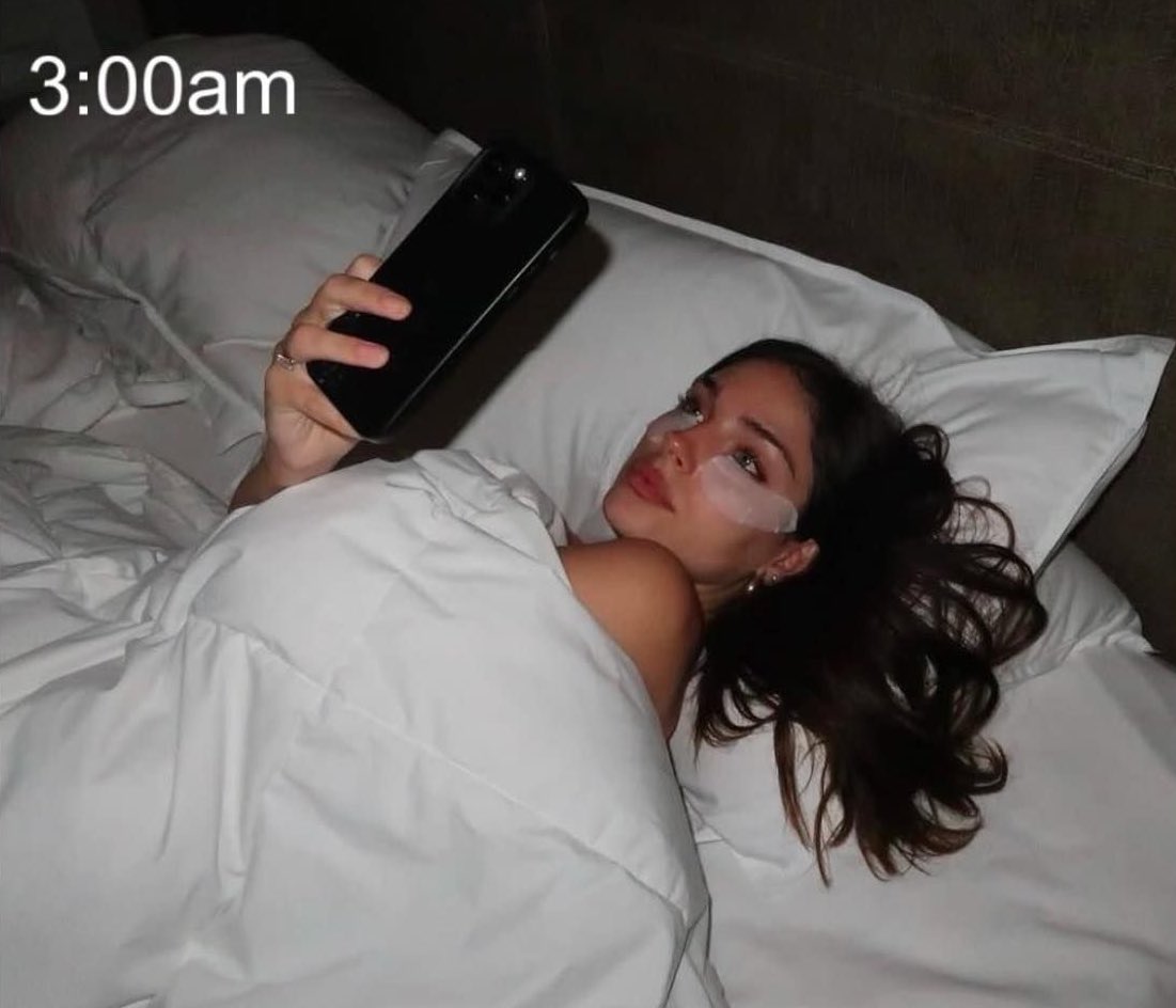 “i’m going to sleep early tonight”

also me: