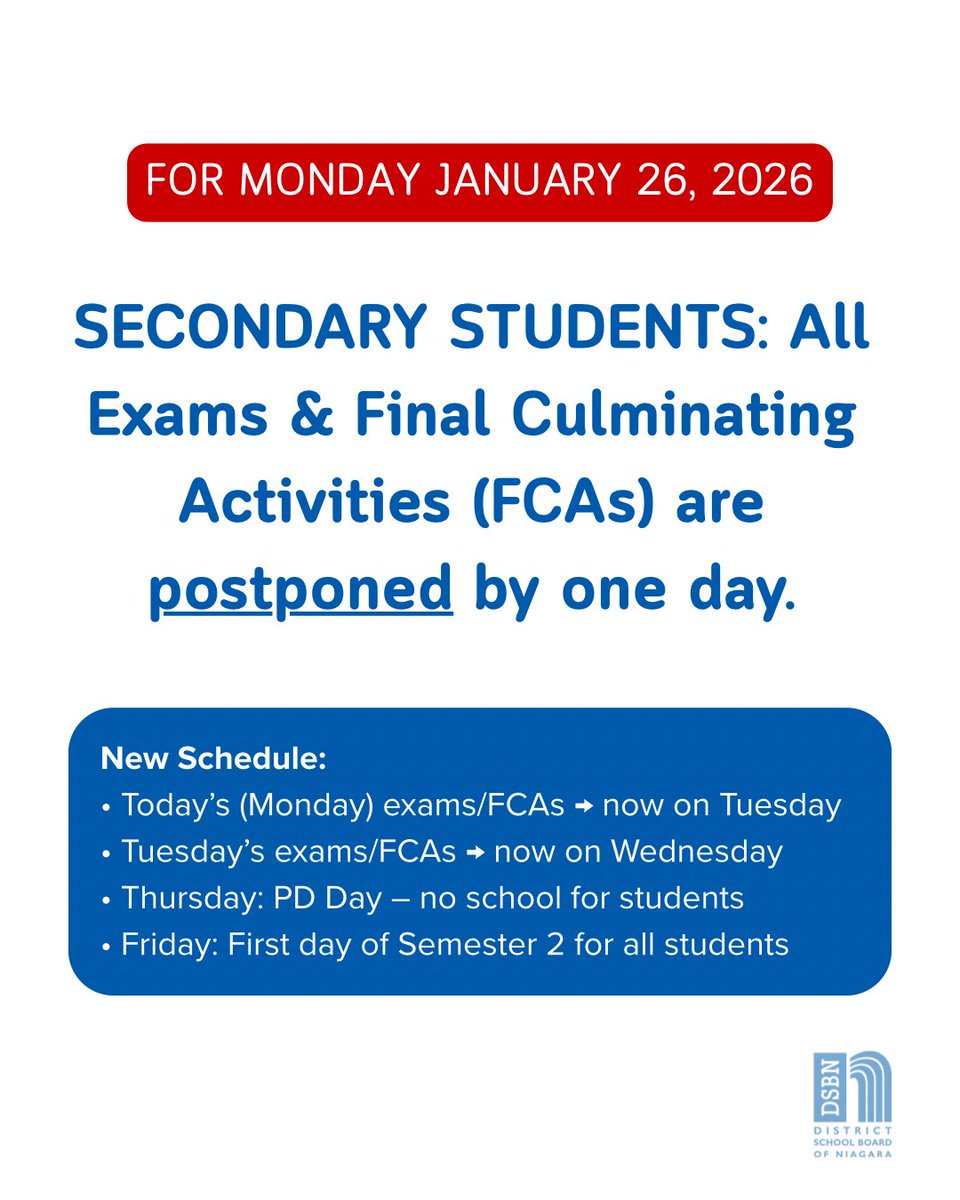 District School Board of Niagara tweet media