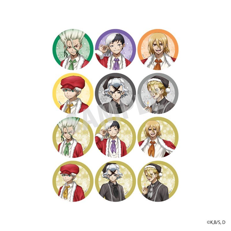 アニメイトオンラインで予約開始！ 「Dr.STONE PARTY」 缶バッジ