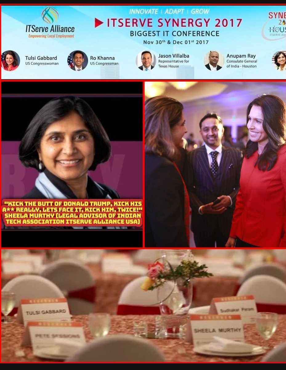 amandalouise416's tweet image. 🚨 Receipts matter.

Tulsi Gabbard currently serves as Director of National Intelligence under President Trump.. one of the most powerful positions in the federal government.

But prior to this role, she appeared at an ITServe Alliance event, an organization closely tied to visa…
