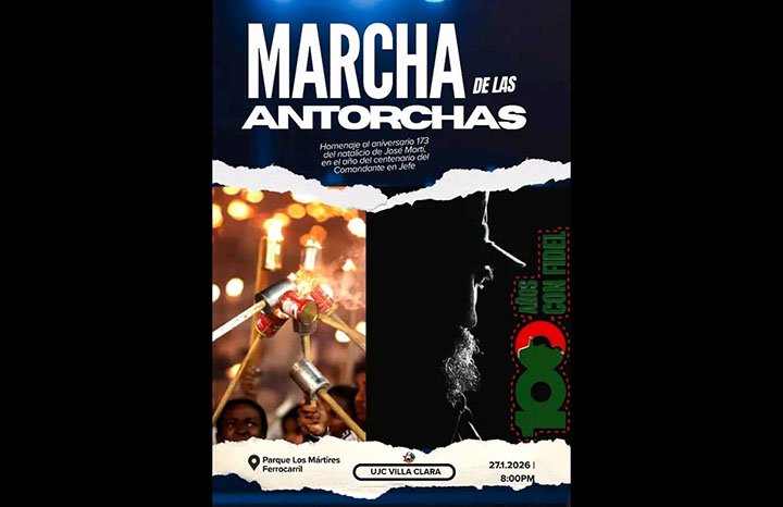 A participar en la tradicional Marcha de las Antorchas, con la motivación adicional de saludar el centenario del natalicio del Comandante en Jefe Fidel Castro Ruz