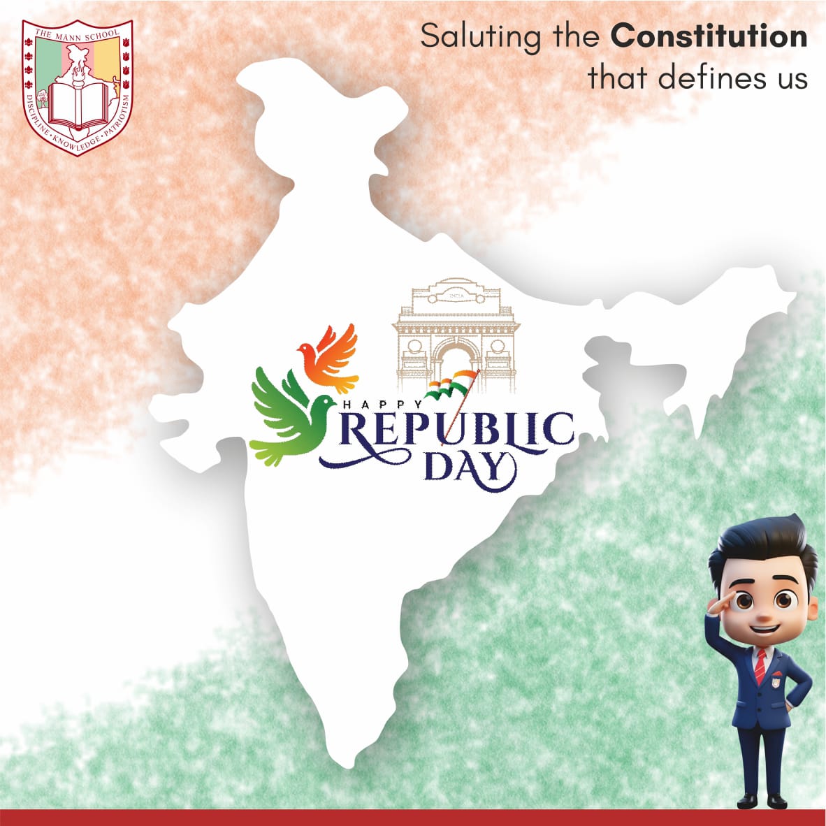 Happy Republic Day! 🇮🇳

#RepublicDay #26January #PrideOfIndia #IndianConstitution #UnityInDiversity #ResponsibleCitizens #NationFirst #Patriotism #TheMannSchool #GoMapsians #LifeinBoarding #BoardingSchool #ResidentialSchool #BestBoardingSchoolDelhi #BestBoardingSchoolIndia