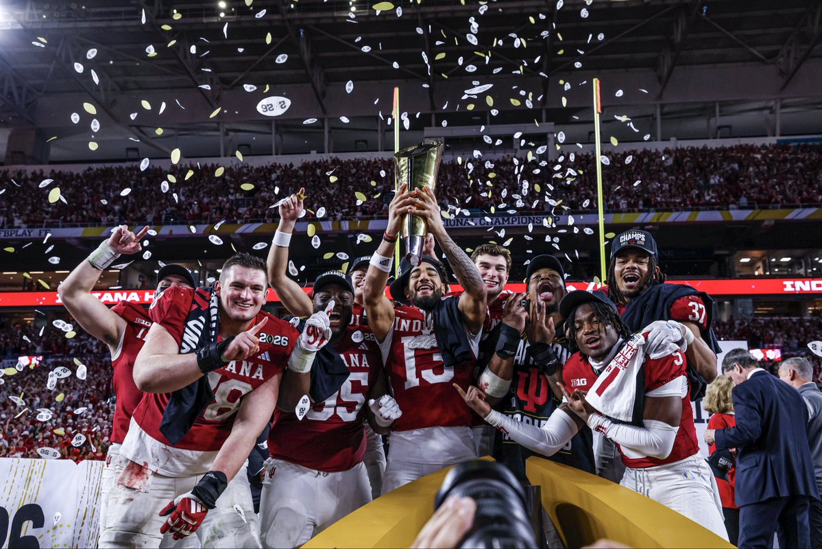 It has been the honor and privilege of a lifetime. 16-0. National Champions. Go Hoosiers Forever.