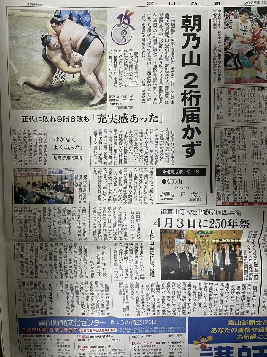 朝乃山『前へ』『攻めろ』
朝乃山は最後悔しい結果に終わりましたが
これからですよ‼️
そーいや正代が優勝した時
ジャンクスポーツに出演して朝乃山に勝った事降られて
「朝乃山関にまわし取られたら絶対勝てないので、まわしは取られないようにした」と言ってました😒
#朝乃山
#北日本・富山新聞