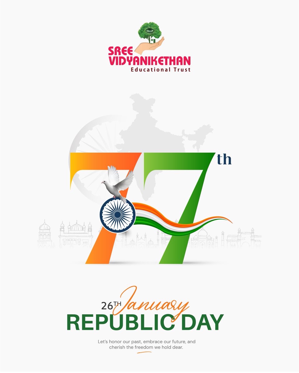 Let’s honor our Constitution and our country. Happy Republic Day!🇮🇳

Jai Bharat!🇮🇳 Jai Hind! 🇮🇳

#HappyRepublicDay #77thRepublicDay🇮🇳