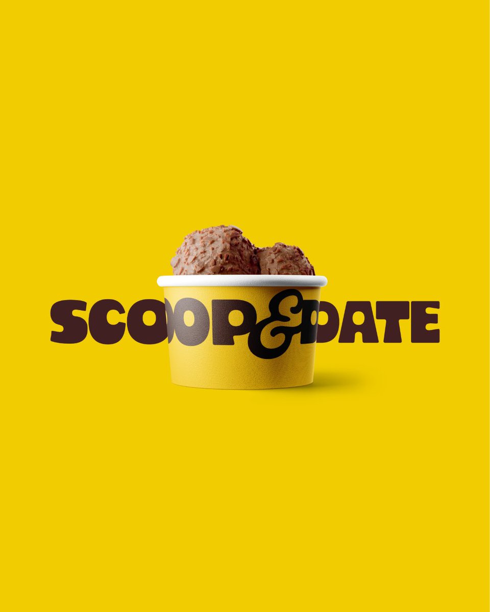 brandiosas's tweet photo. Noticias @brandiosas SANCHO Brands desarrolló desde cero la identidad de Scoop &amp; Date, una propuesta que fusiona gelato y mqaret con un tono lúdico y audaz. El proyecto integra un sistema visual versátil y flexible, con recursos gráficos dinámicos y packaging. #Brandiosas https://t.co/44vUziBvOg