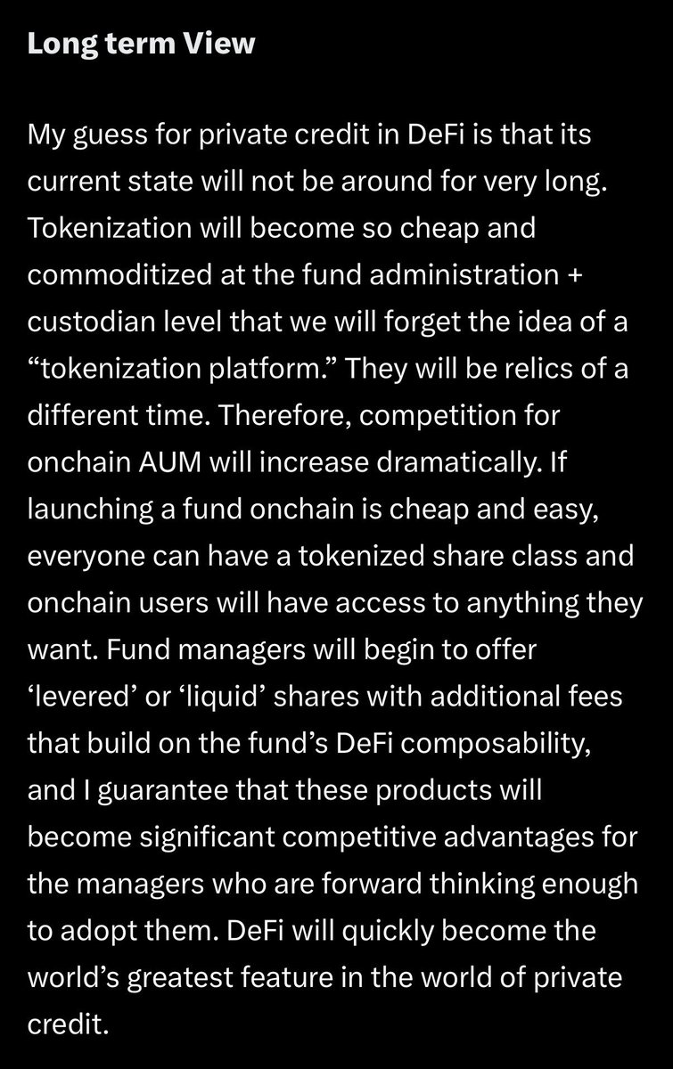 follow @jlxpayne_ and read this. “ - Lending markets that work for RWAs -  Not a tokenization platform if you are not a custodian, transfer agent,  asset manager or fund admin. You