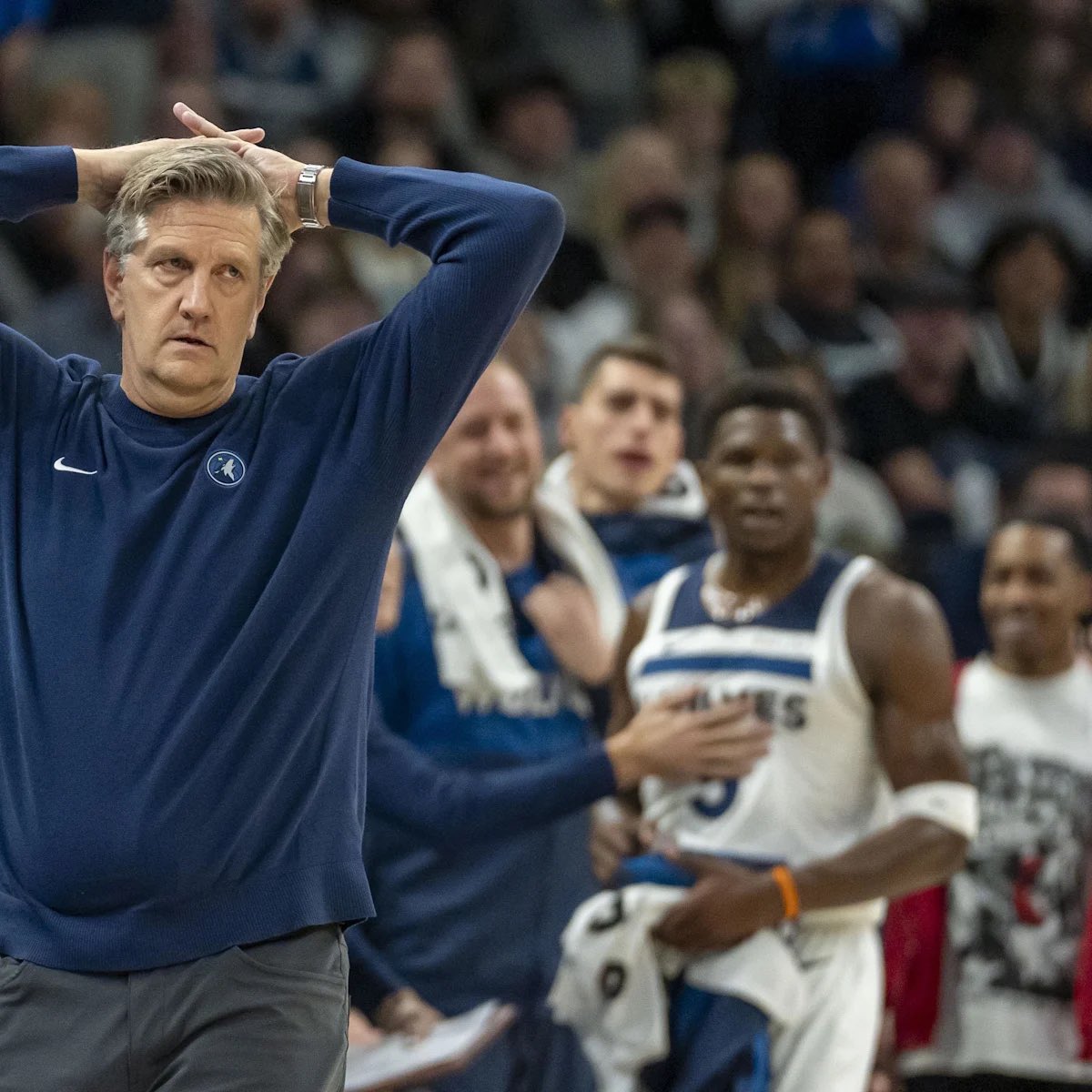 SleeperTWolves's tweet image. With tonight’s loss to the Warriors, we have now lost 5 straight games for the first time since the 2022-2023 season… 

We need to figure things out FAST 😬
#Takeroot