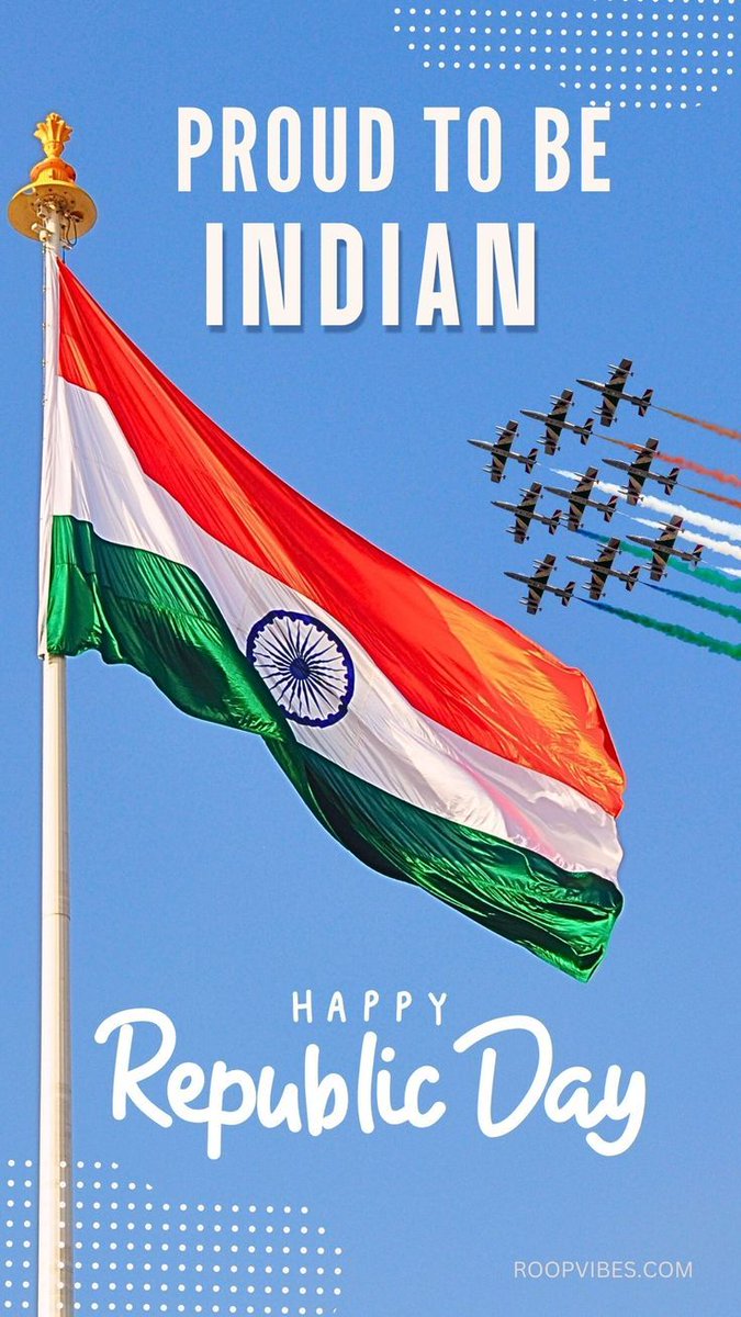 vedbhangrola's tweet photo. Happy republic day 

तिरंगा हमारी पहचान है,
लोकतंत्र हमारी ताकत है।
जय हिंद! शुभ गणतंत्र दिवस।
#RepublicDay #RepublicDayIndia https://t.co/BRZXqdpTT6