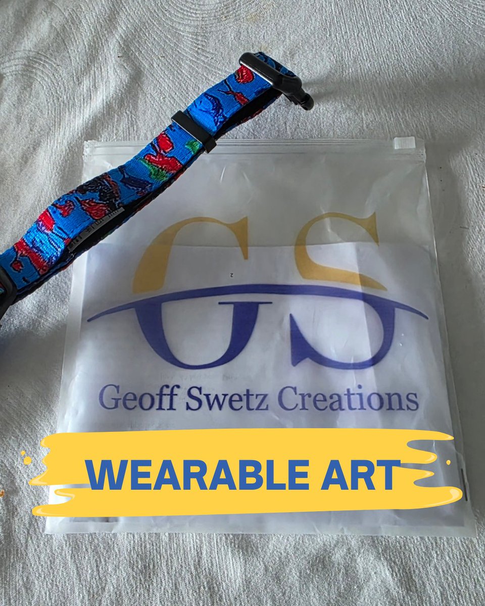 GeoffSwetz's tweet photo. I turned my painting designs into dog collars and a leash, made to be worn and seen every day. Watching my artwork move out in the world hits different. 🐾🎨
If you want one for your dog, DM me for details.
#AbstractArt #DogLovers #CreativeDesign https://t.co/yyp8RCHoq2