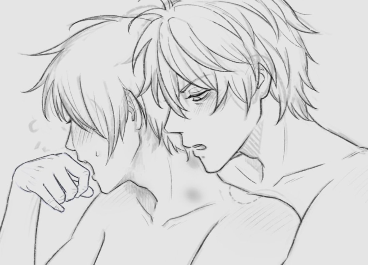 akaxTsubaki's tweet image. snowday perfect time to stay home and draw yaoi