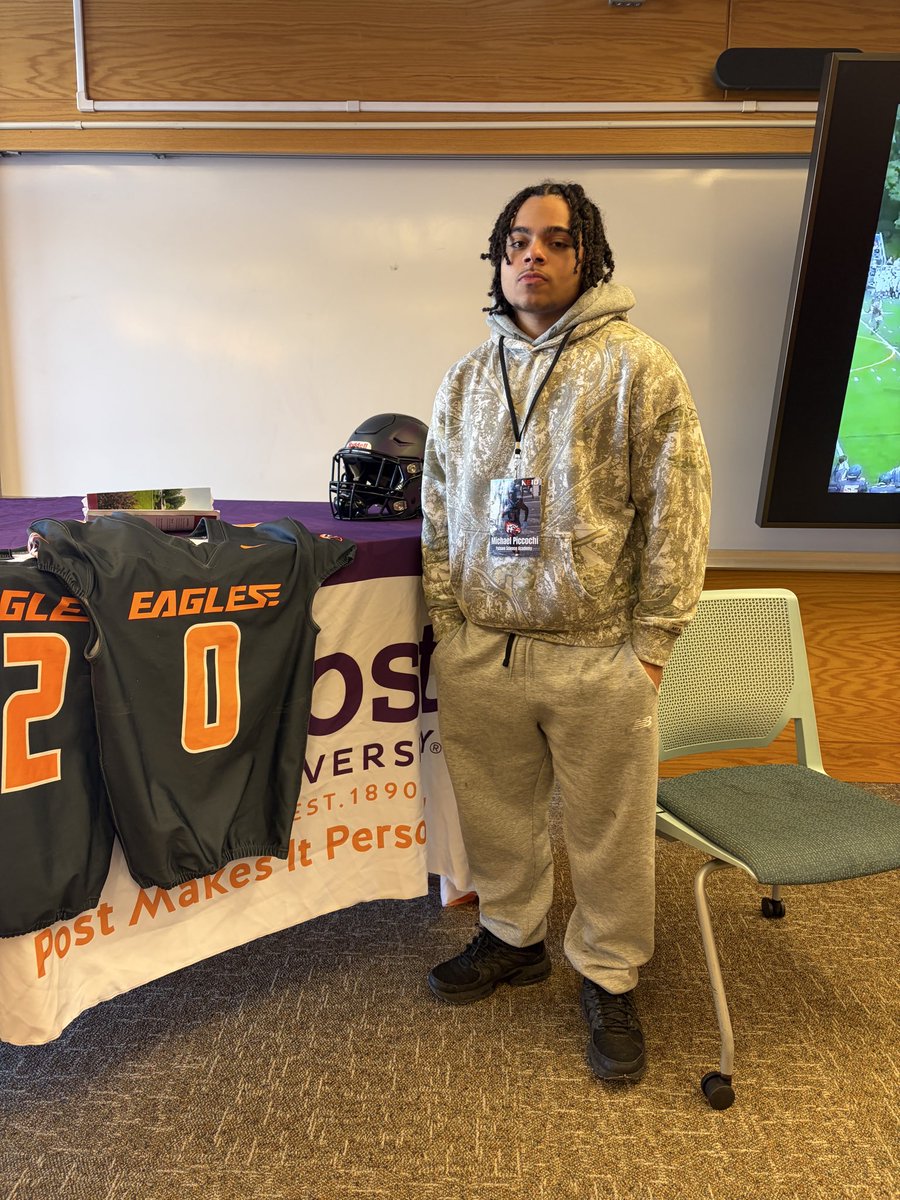 Thank you <a href="/post_fb/">Post University Football 🦅</a> for having me at your visit this weekend!!!