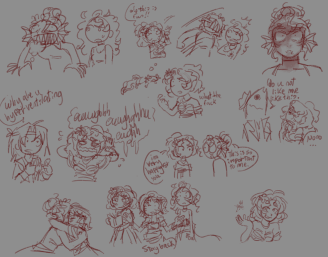 UglyPudin's tweet image. // jrwi riptide ep 120 spoilers
.
.
.
.
.
bunch of little doodles i made while watching the episodeee orr whateverrr .... 😔😔😔 fuuuuckk...... 😔