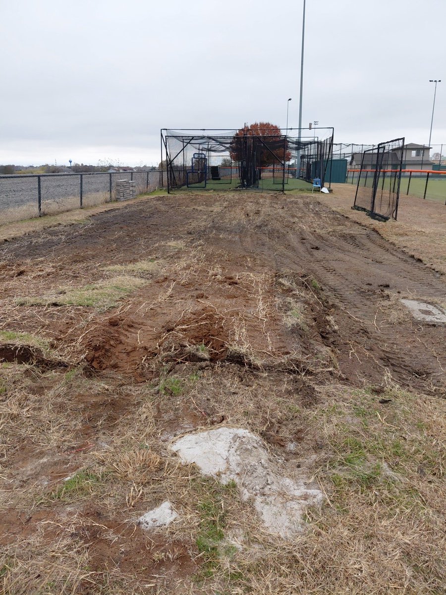 FerrisBaseball_'s tweet photo. New bullpen in progress https://t.co/0lkrOjq9r4
