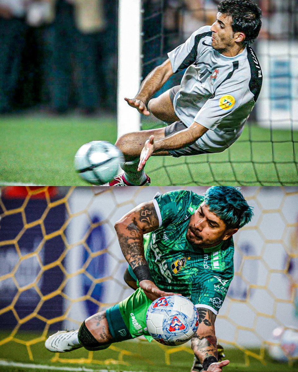 DiegoConstanzo's tweet image. Eurocopa 2004: Ricardo Pereira parando sin guantes el penal de Darius Vasell.

Supercopa 2026: Diego Sánchez parando sin guantes el penal de Eugenio Mena.