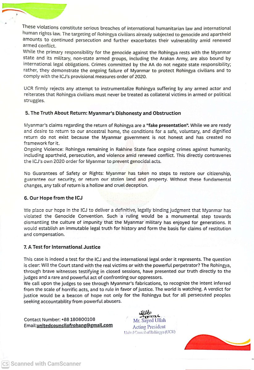 Statement on the ICJ Hearings: The Gambia vs. Myanmar
#Rohingyaleadership
#JusticeForRohingya #ICJ #TheGambiaVsMyanmar #StopGenocide #HumanRights
