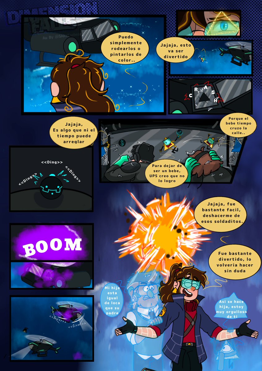 SARYFazbear_'s tweet photo. "Un poco de caos no es malo"
Lo prometido es deuda, aquí tienen, las primeras partes del cómic, espero les guste y si no le gusta, se les quiere 🫶
#Dimensionfalls #GravityfallsAu #Gravityfallsoc #Saricipher #fanchildrenbillford https://t.co/oNQRSZkQjx