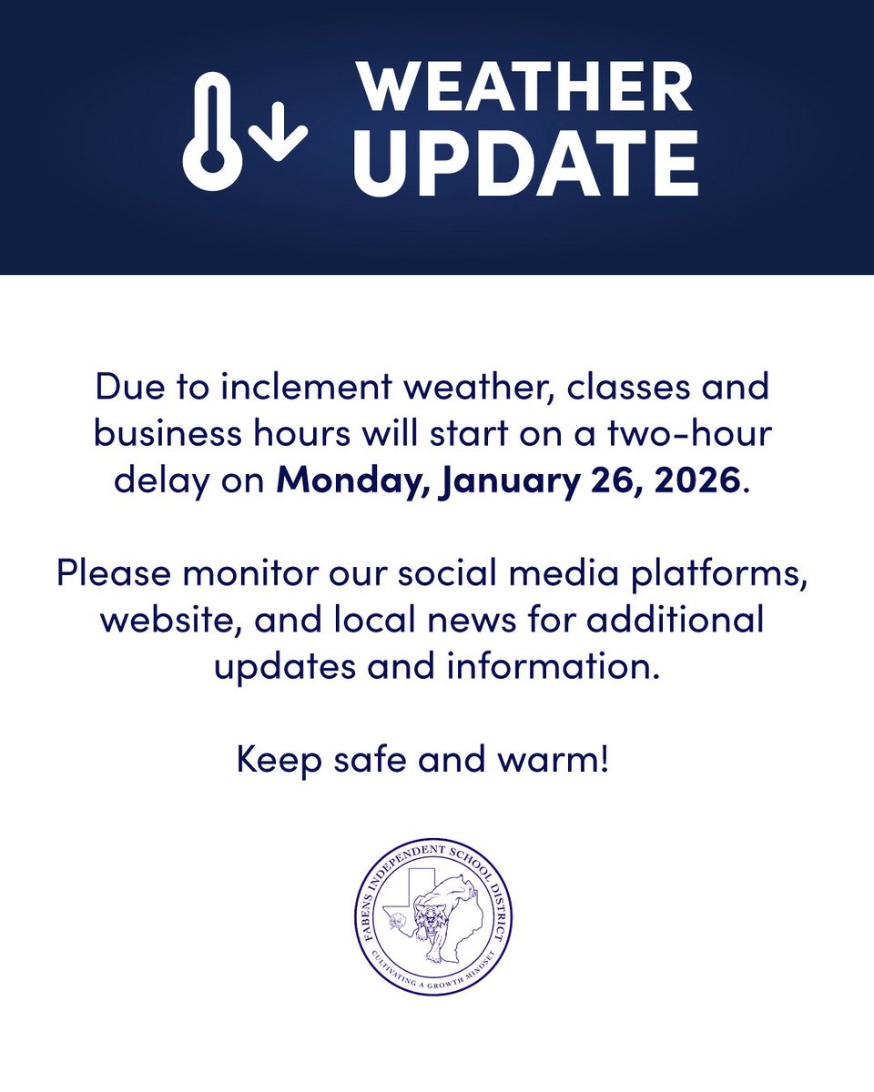 Fabens Independent School District tweet media