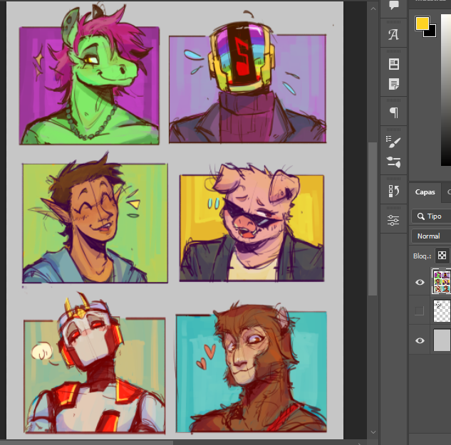 Me faltan como 3 para bocetear yy pues organizar estos pero bueh, algunos fem!cubitos :3

Tengo que admitir que uno de mis favs fue Kaky, no se nunca habia dibujado una cerdita lol (sobre Cris para mi queda como caballo idc que diga el parcero ok? ok)

#cubiart #cubifandom #wip