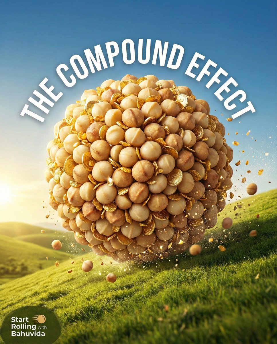 BahuvidaGroup's tweet photo. ๐๐ THE COMPOUND EFFECT ๐๐
Wealth doesnโt Grow in leaps โ it compounds over time ๐ฐ๐ฑ #Macadamia is one of the rare #AgriAssets where Trees Mature, Yields Increase, Value Multiplies โ year after year.
#Bahuvida #TheCompoundEffect #StartRolling #MacadamiaIndia #GreenGold https://t.co/H25kkCPd8L