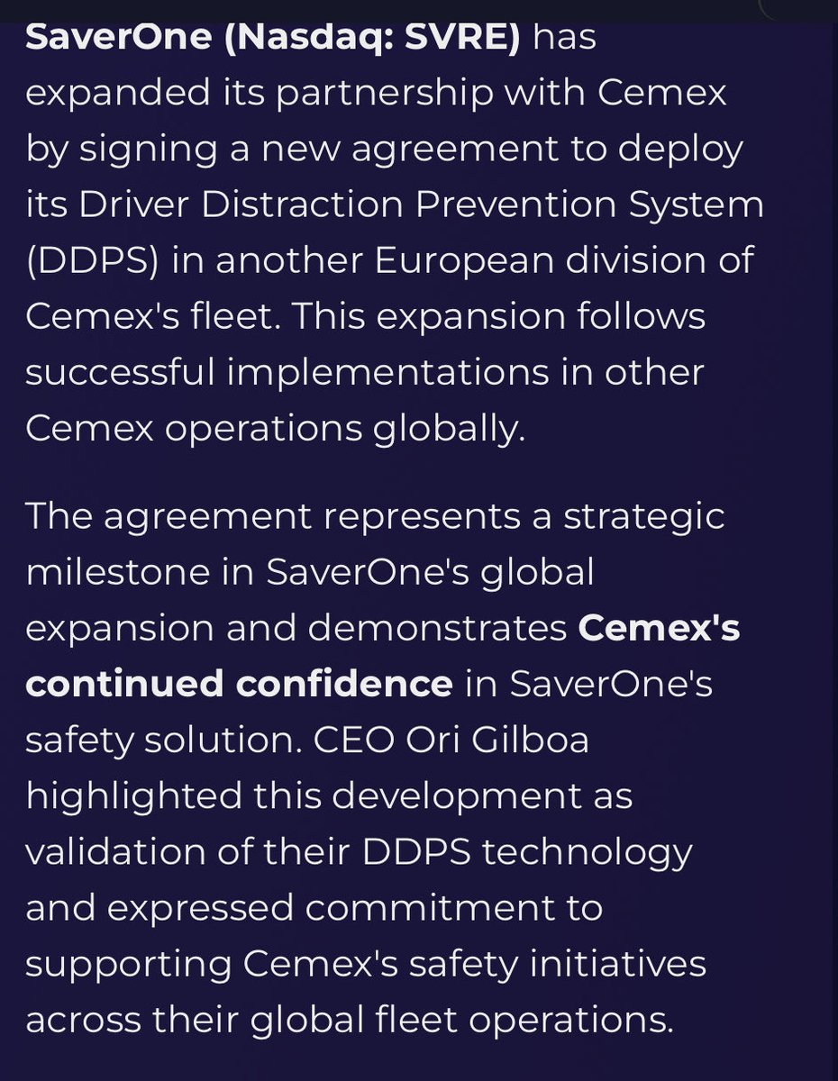 kaiser_1019's tweet image. $SVRE I’m keeping an eye on this one tomorrow 👀

Cemex expanding in Europe 

Fandango pilot  rollout 

3rd U.S. distributor (NY/NJ/PA) 

TIME Best Inventions 2025 

VisionWave LOI adds RF/defense angle 

This is a lot of bullish headlines for a small cap. Watching closely, also…