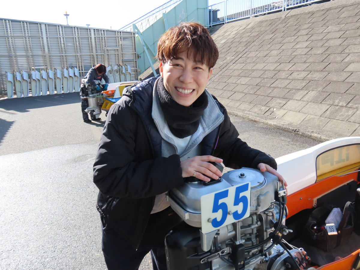 ボートレース江戸川 G3オールレディース 4日目】 頼れる55号機をなでな