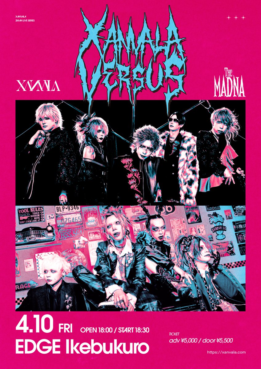 ⚡️e+プレオーダー受付明日まで⚡️ XANVALA 2MAN LIVE SERIES