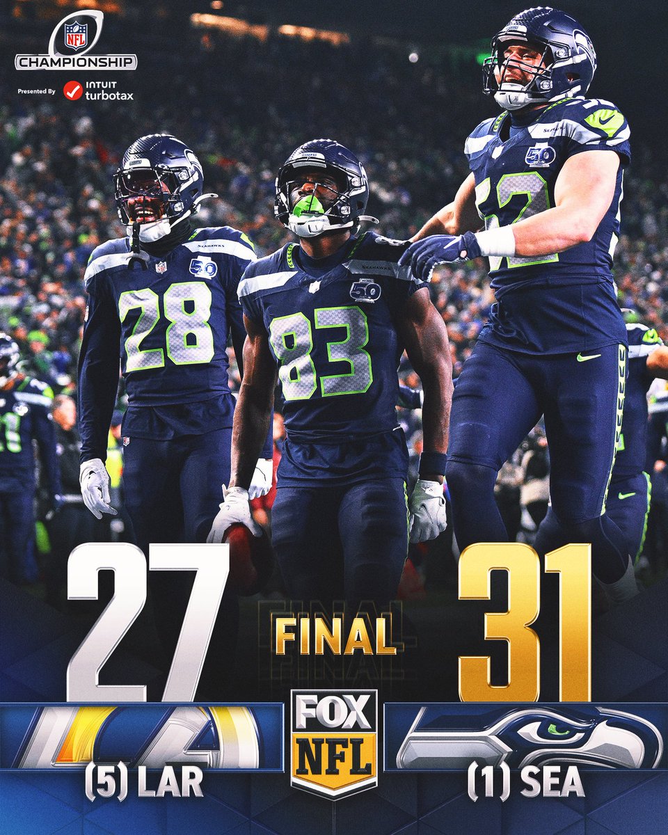 THE SEAHAWKS ARE HEADED BACK TO THE SUPER BOWL FOR THE FIRST TIME SINCE 2015! 🏆👏