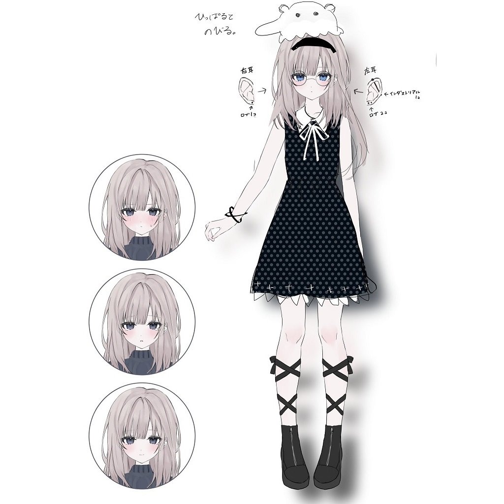 rio3dWorks's tweet image. 2023年初頭くらいに考えてた凪ちゃんの別案です。とにかく眼鏡が好きで隙あらば眼鏡をかけさせてます👓

お嬢様っぽい服とカチューシャっていいですよね……