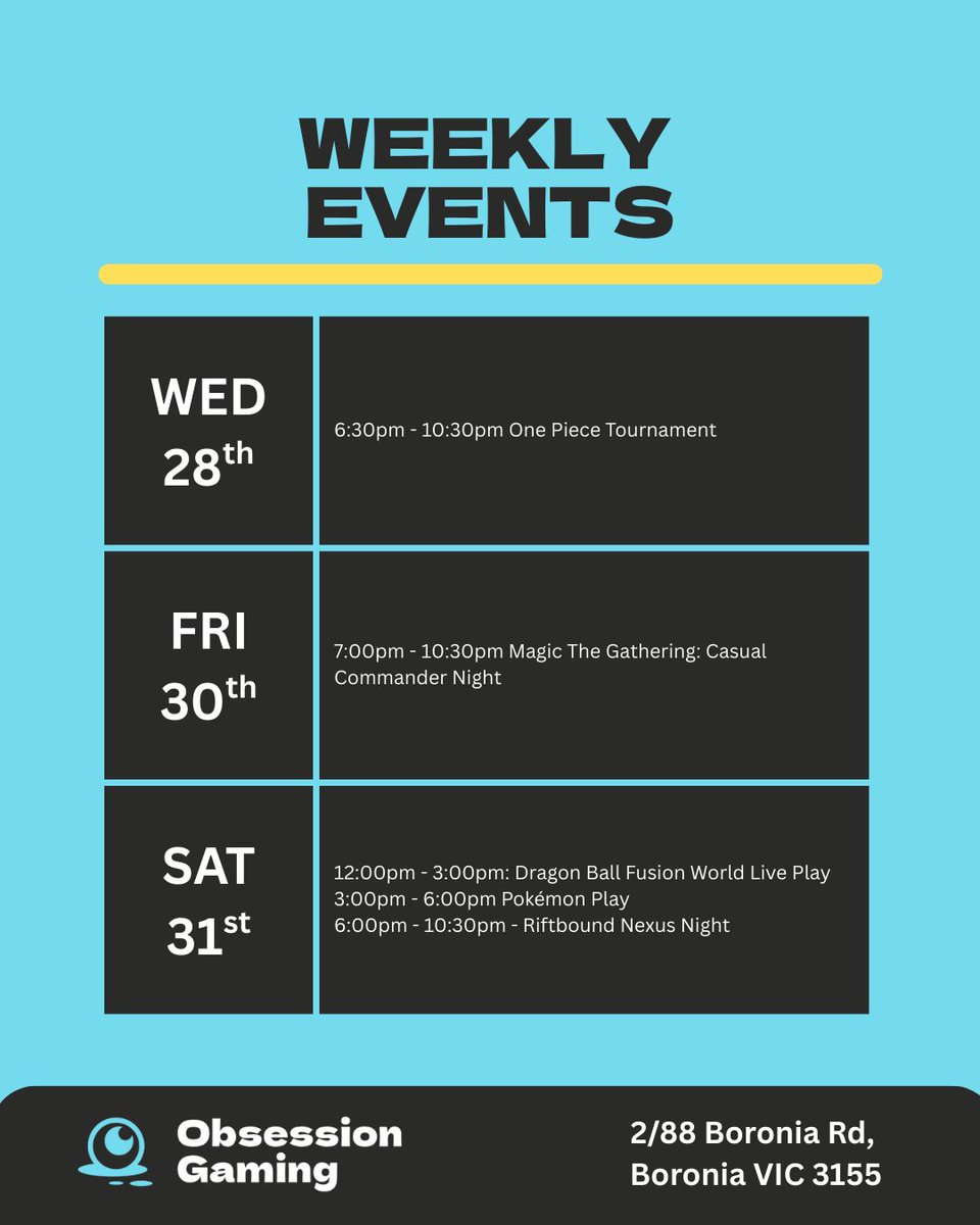 Obsession Gaming tweet media