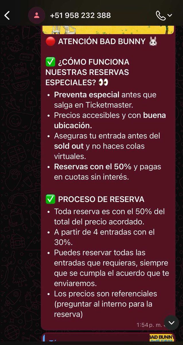 btsreportpe's tweet photo. Revendedores aseguran que obtienen las entradas antes de que salgan a la venta al “trabajar directamente con los organizadores de los eventos”. Exigimos que @TicketmasterPE y @livenationperu se pronuncien de manera urgente. El que no teme no calla. #NoALaReventa @IndecopiOficial https://t.co/Uf1J6Lxhuv