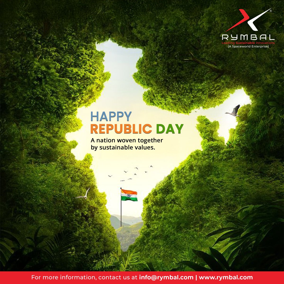 RYMBAL12973's tweet photo. A nation built on values. A future shaped by responsibility.
This Republic Day, we celebrate the spirit of unity, resilience, and progress and renew our commitment to building a more sustainable tomorrow through innovation and conscious choices.
𝐇𝐚𝐩𝐩𝐲 𝐑𝐞𝐩𝐮𝐛𝐥𝐢𝐜 𝐃𝐚𝐲 https://t.co/Lam2PveJRu