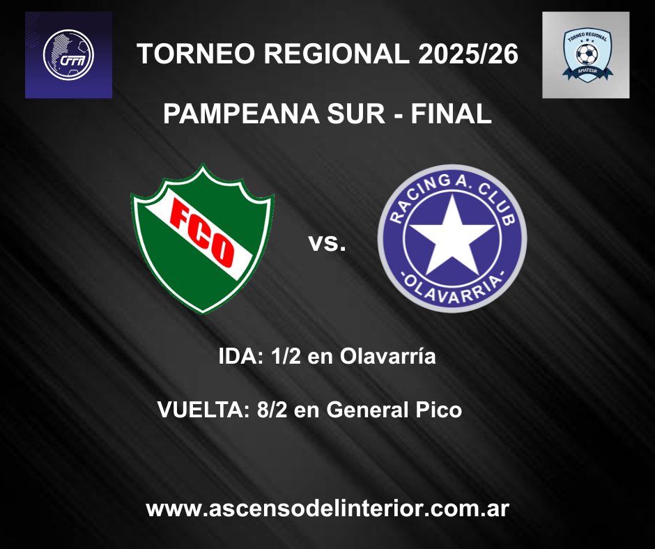 ascensointerior's tweet photo. 🇦🇷#TorneoRegional. ¡FINALES REGIONALES CONFIRMADAS!

📌 Así se jugarán las finales regionales en PAMPEANA NORTE, PAMPEANA SUR y PATAGONIA.
📌 La ida se jugará el 1/2 y la vuelta el 8/2.
📌 Tucumán Central es el ganador de la Región Norte.

LINK👇👇:
https://t.co/Ag9S9yEK1w https://t.co/tcGHWGzk0y