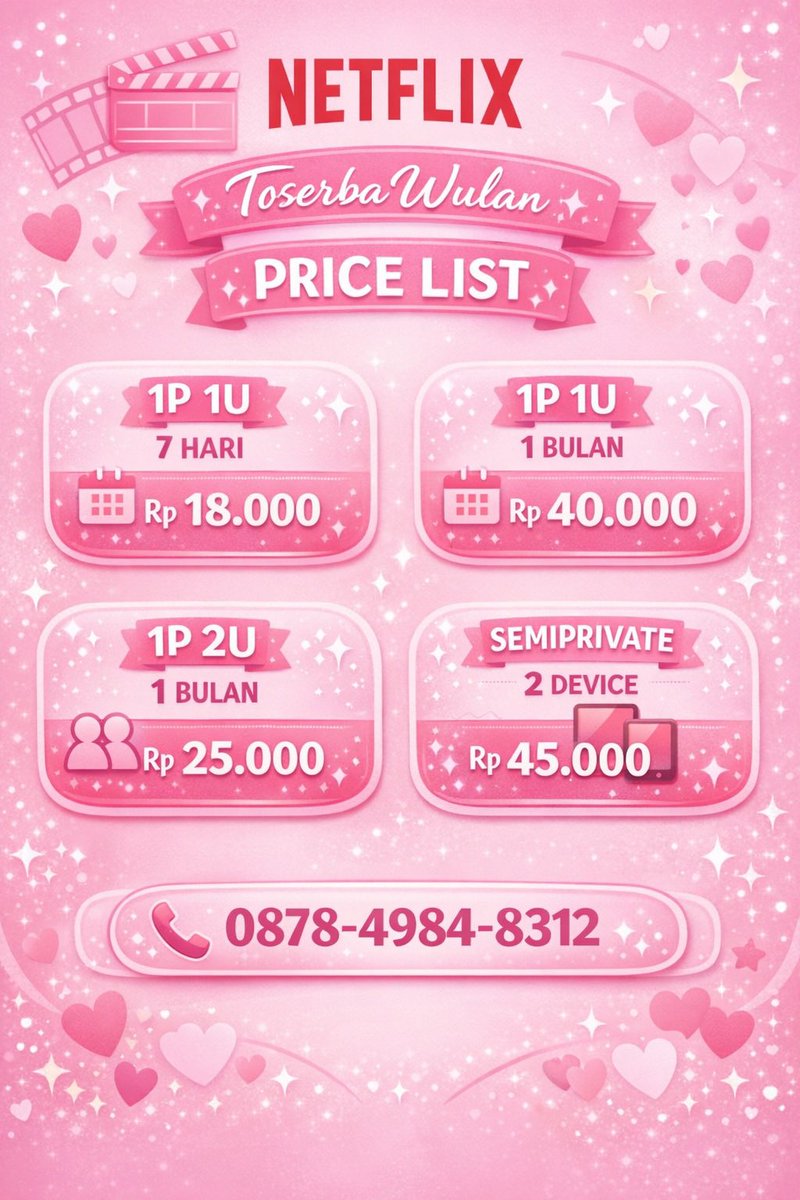 suhoahnn's tweet photo. @swazning ⋆𐙚 halOo! ready 𝙖𝙥𝙡𝙞𝙠𝙖𝙨𝙞 𝙥𝙧𝙚𝙢𝙞𝙪𝙢 harga affordable, full garansi, fast respon &amp; proses, dan pastinya trusted 🫶🏻 

💌: dm / wa for order! https://t.co/9GD057TWvn