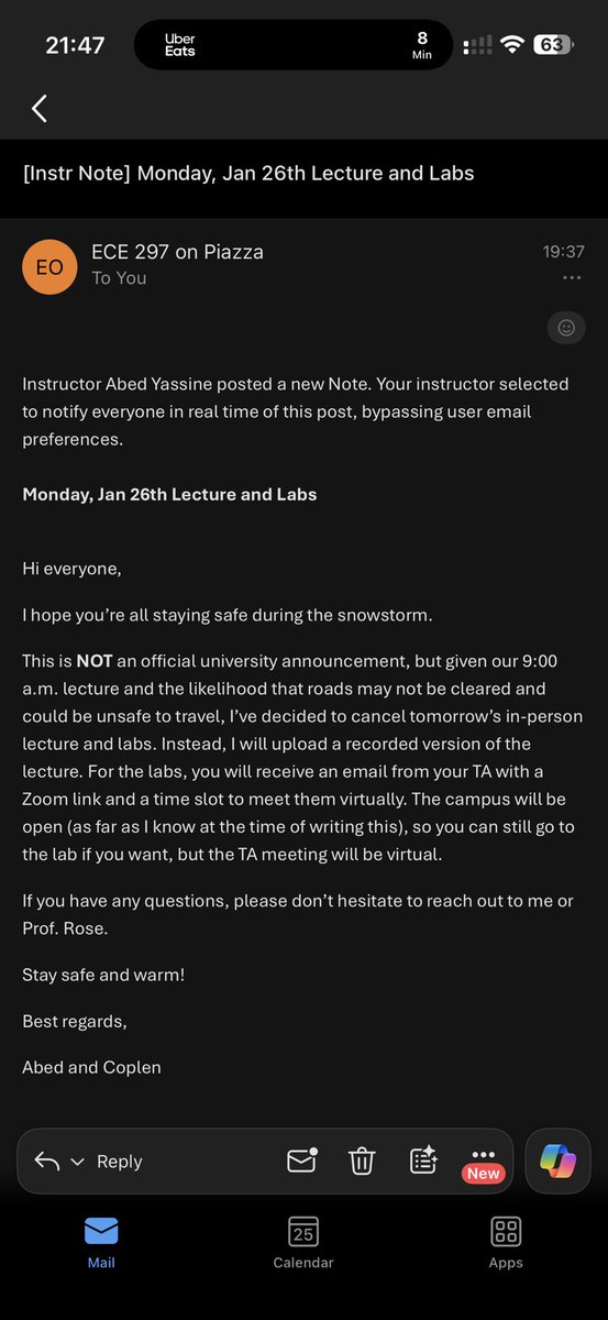 NANDecho's tweet image. snow day on the way thank god