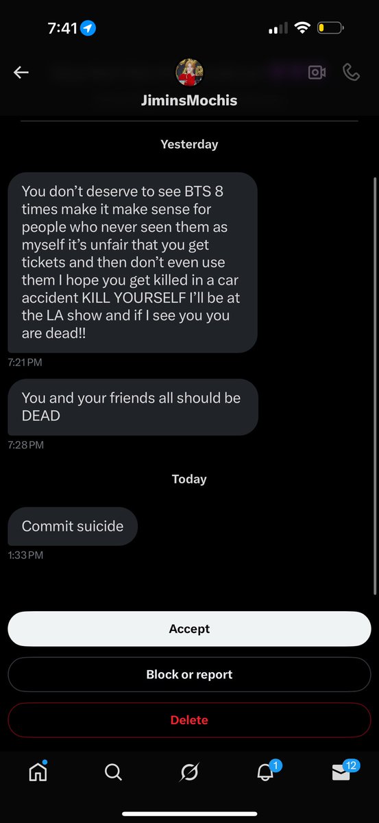 sanrioskoo's tweet image. Bro imagine being this mad 😭just because I’m seeing bts 😭ppl weird af