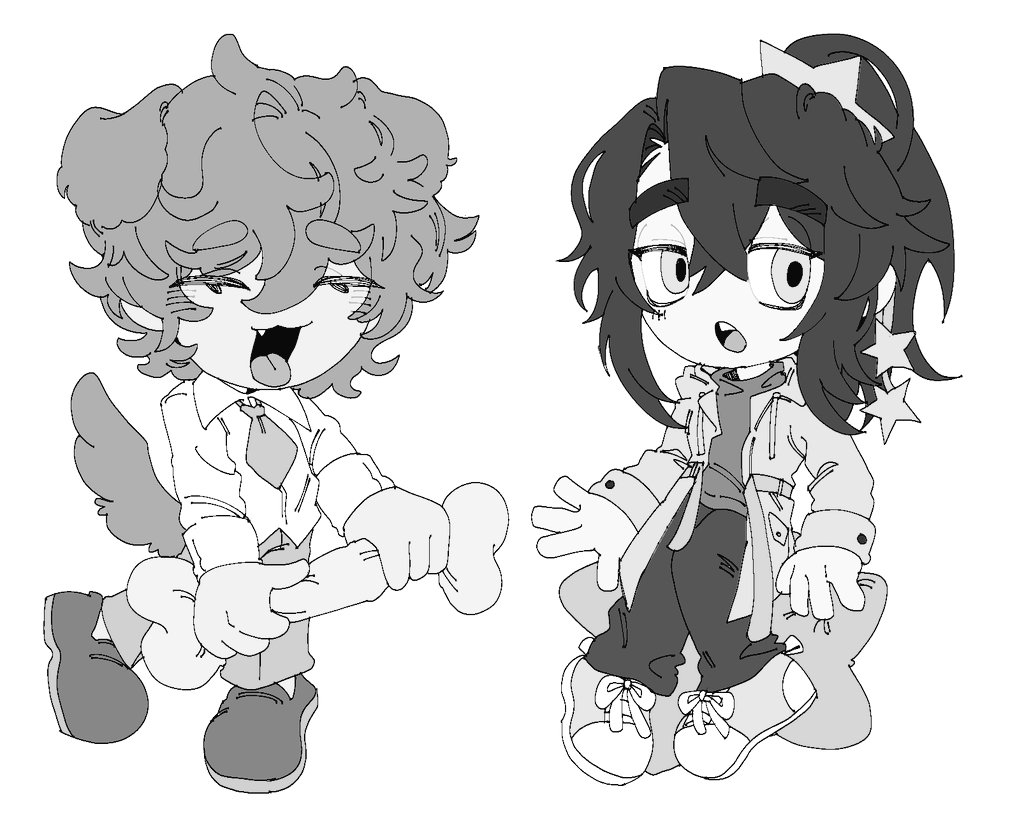 이번 그림 왠지 완성하는데 시간 오래걸릴거같음
이분들을 뭐라 부르나요 맏막조?