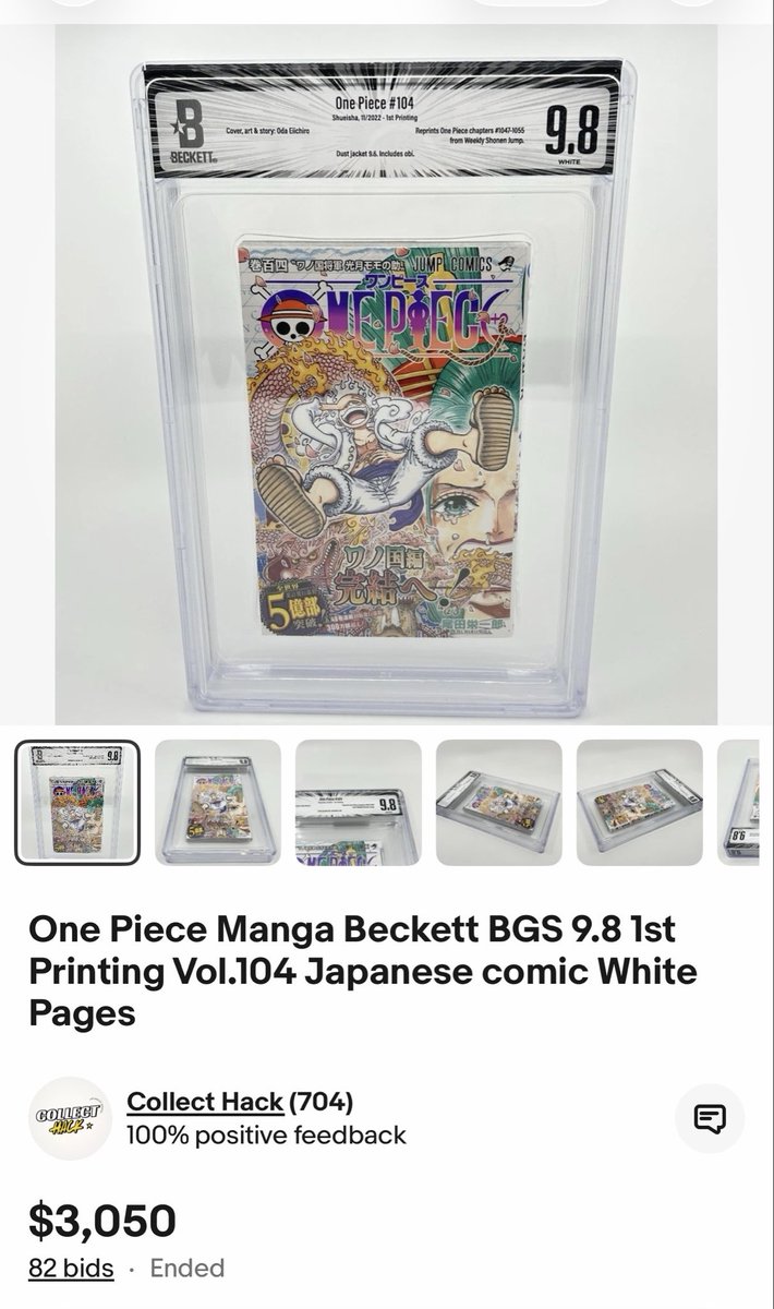 Highly recommend that you check eBay each day for graded One Piece