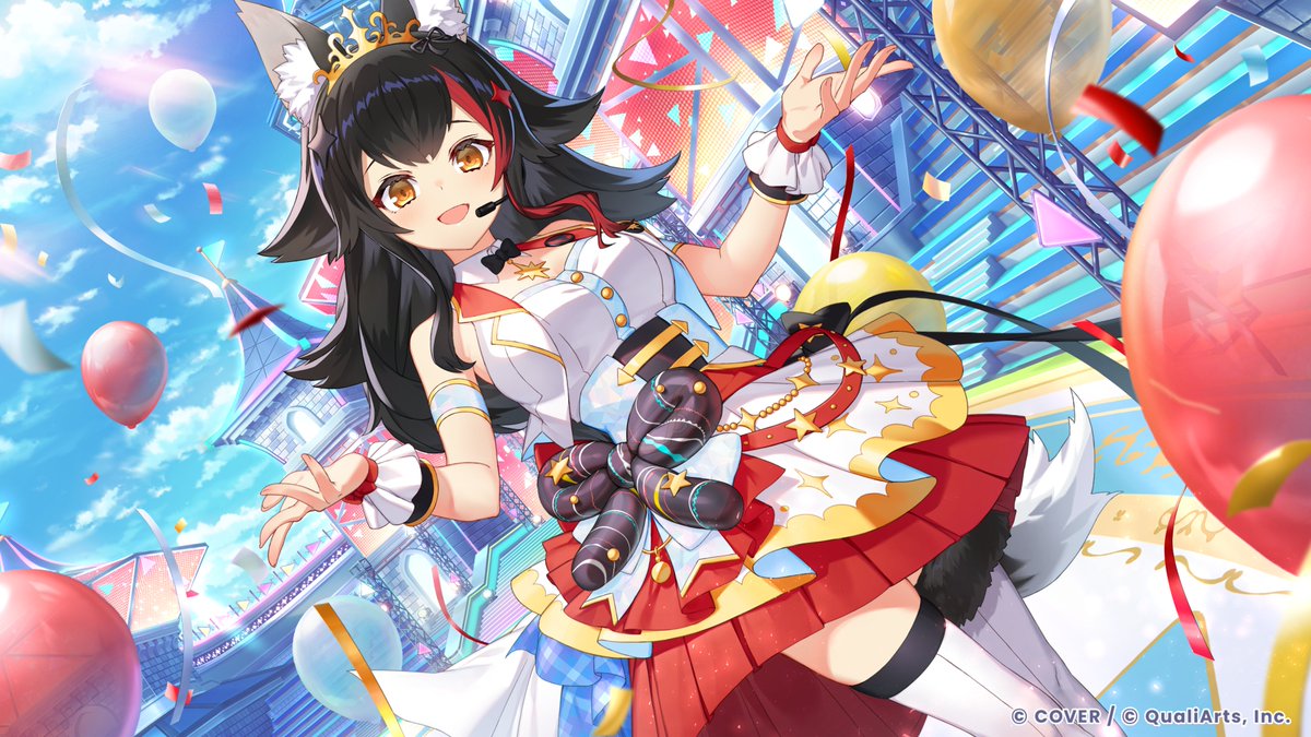 holo_dreams_en's tweet image. ◥◣ First Card Illustration Reveal #2  🎉◢◤

Introducing the illustration of #OokamiMio from hololive GAMERS🌲
This illustration features her shining on stage in her game original live outfit

Card illustrations of other talents will be revealed soon🙌
Be sure to check it…