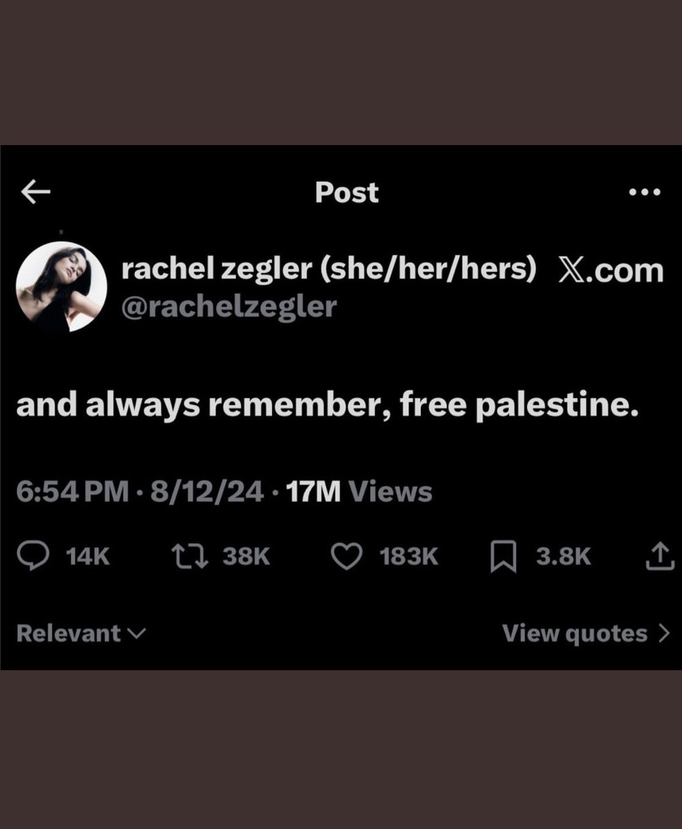 mcaddievsdd's tweet image. In a world full of untalented Zionists…be a Rachel Zegler.
