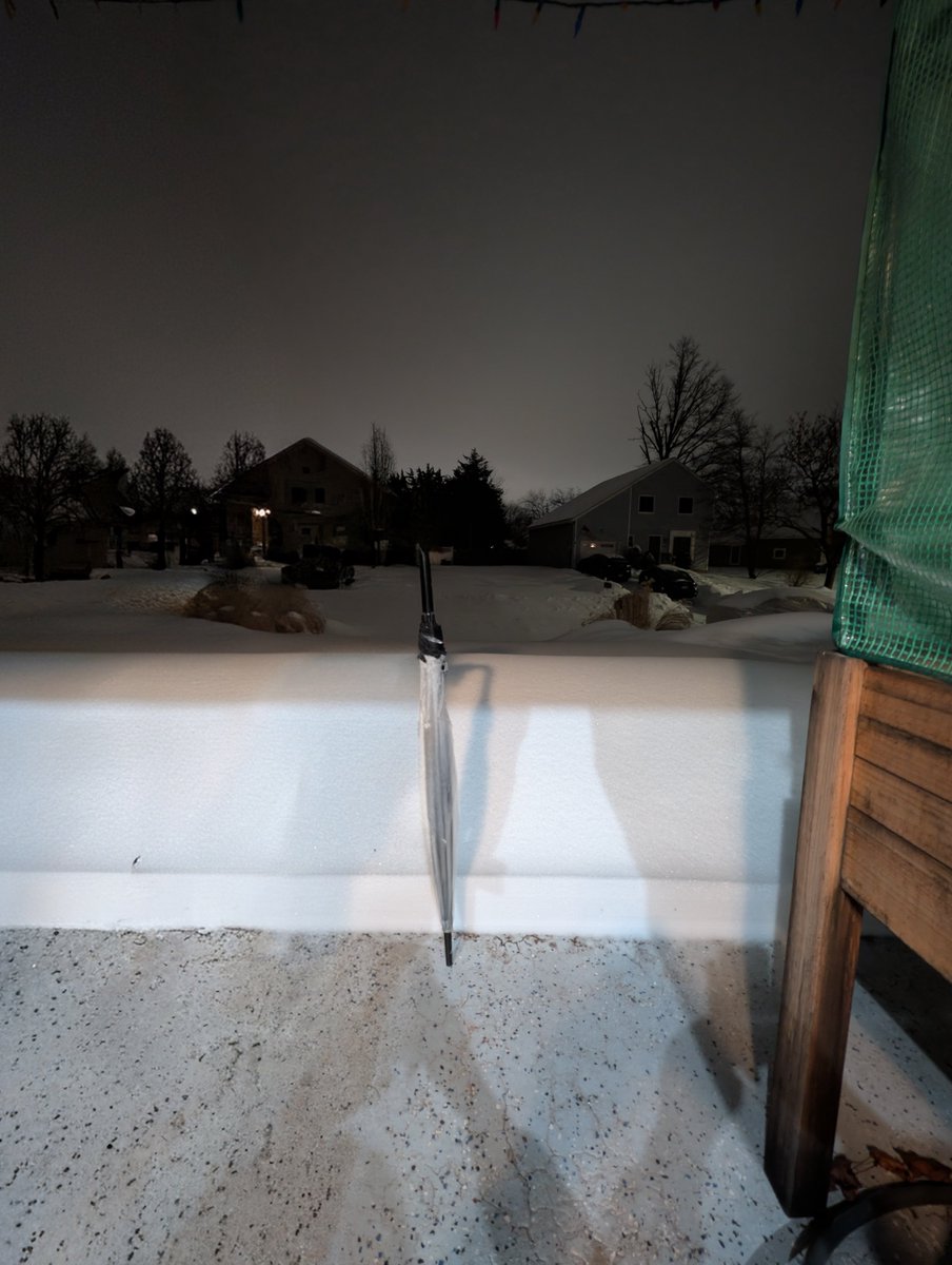 vennila_307's tweet image. வெளிய எட்டிப் பார்த்தா 🫨
~20 inches and it's going to be fun in the morning :) 

#NJSnow