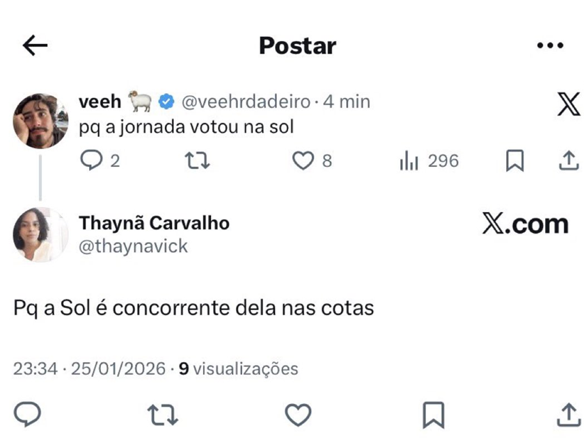 centralreality's tweet image. GENTE? #BBB26