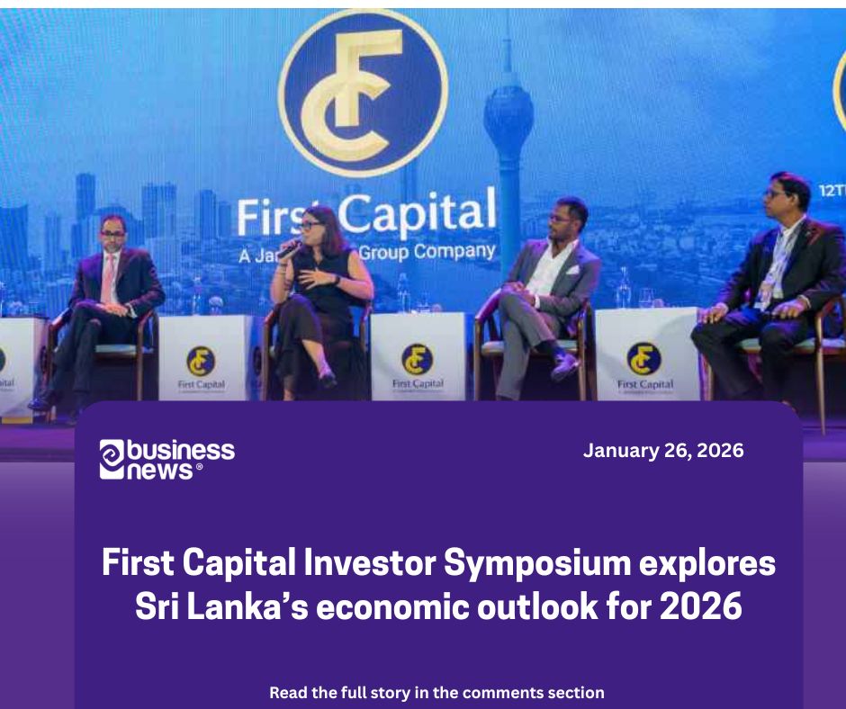 lbnbusinessnews's tweet image. First Capital Investor Symposium explores Sri Lanka’s economic outlook for 2026
#FirstCapital #InvestorSymposium #EconomicOutlook
