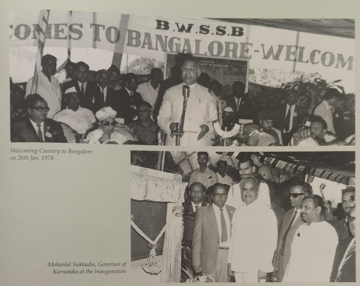 Grand inauguration ceremony was held on 26th January 1974 to welcome Cauvery water to Bengaluru by Sri.Mohanlal Sukhadia,Governor of Karnataka,Sri.Devaraj Urs,Chief Minister of Karnataka,Sri.Ishwar Mallappa Magdum,Chairman &amp; Chief Engineer,BWSSB along with others were present📢