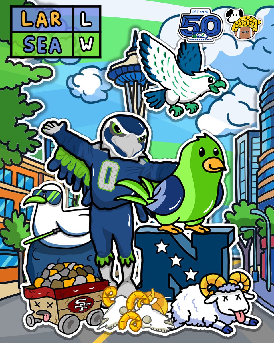 The Seattle Seahawks Beat The Los Angeles Rams And Go To The Super Bowl!!! 💚💙💚💙